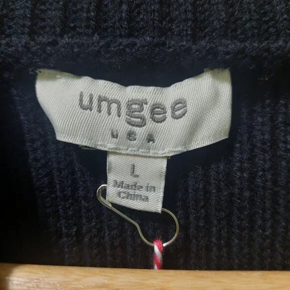 NWT Umgee 2PC Knit V-Neck Dress W/ Cropped Pullover Sweater~Stretch~Large - Picture 5 of 8